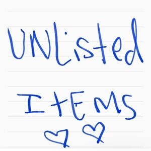 🔥UNLISTED ITEMS🔥